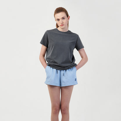 ゴールスタジオ シグネイチャー ウィメンズ ピグメント ダイ Tシャツ グレー