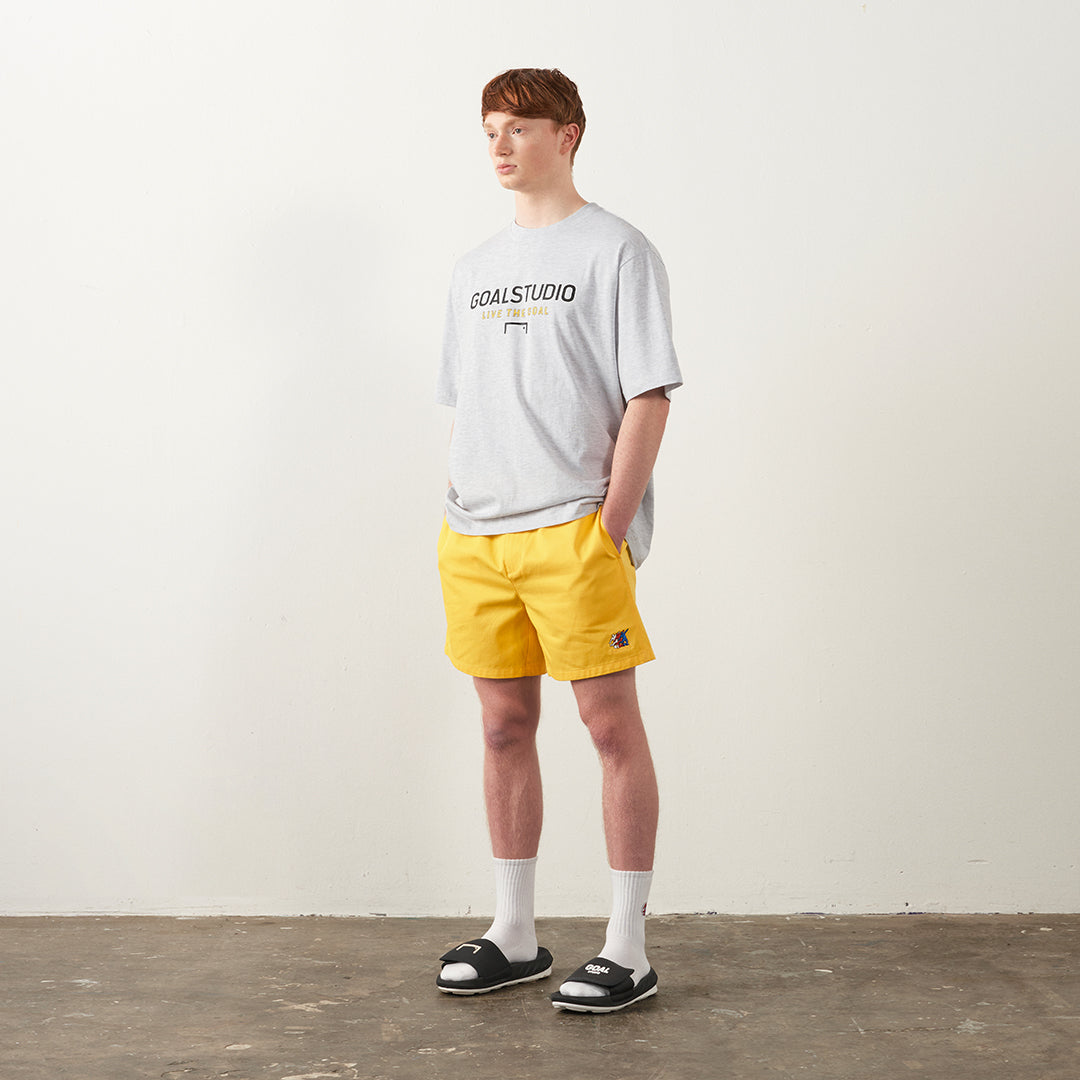 ゴールスタジオ フリーキック GOALPOST ロゴ 半袖 Tシャツ グレー