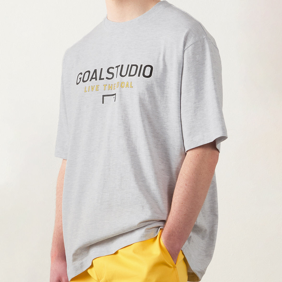 ゴールスタジオ フリーキック GOALPOST ロゴ 半袖 Tシャツ グレー