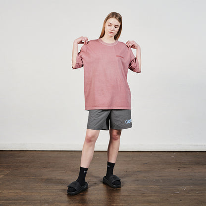 ゴールスタジオ ピグメントダイ ウォッシュ加工 半袖 Tシャツ ピンク