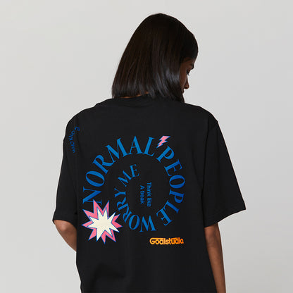 ゴールスタジオ フィアレス スパイラル 半袖 Tシャツ ブラック