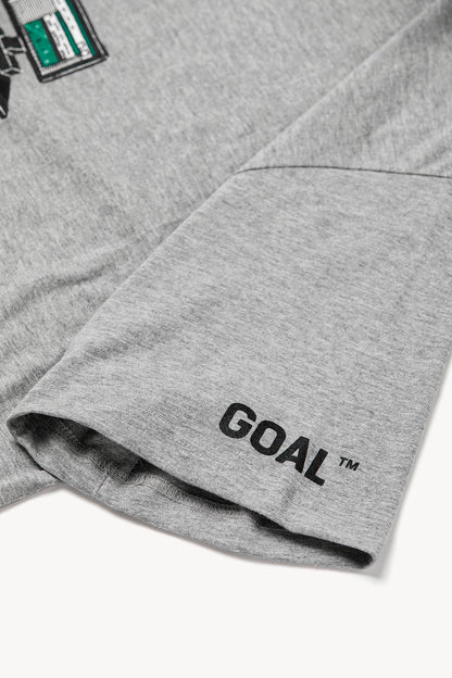 ゴールスタジオ  “LIVE THE GOAL” マンデー 半袖 Tシャツ グレー
