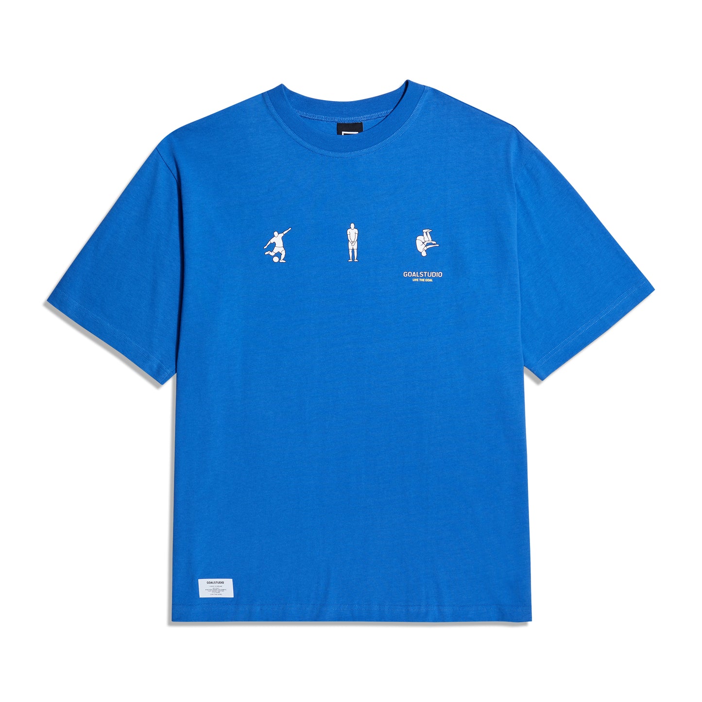 ゴールスタジオ フリーキック フットボールポジション 半袖 Tシャツ ブルー