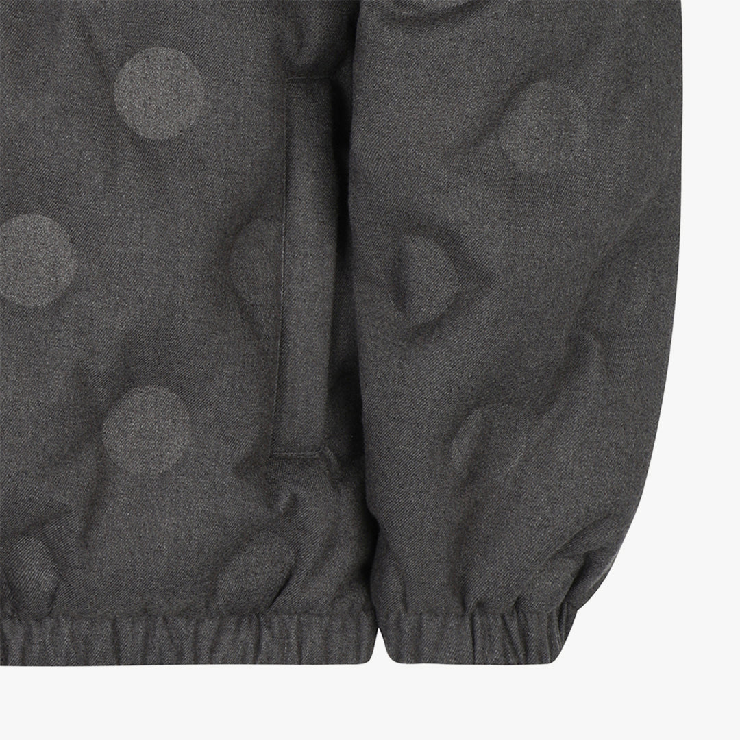 ゴールスタジオ サークルエンボス ウールライク RDS ダウン ジャケット ダーク グレイ