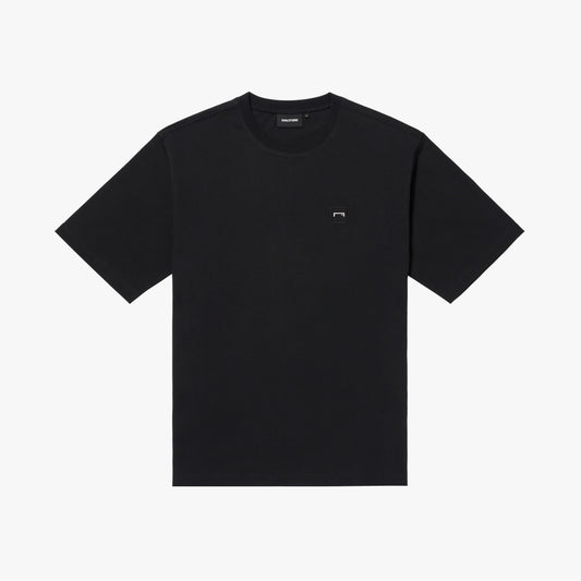 ゴールスタジオ エッセンシャル アップリケロゴ Tシャツ ブラック