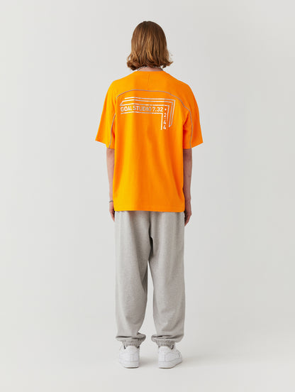 ゴールスタジオ パイピング 半袖 Tシャツ オレンジ