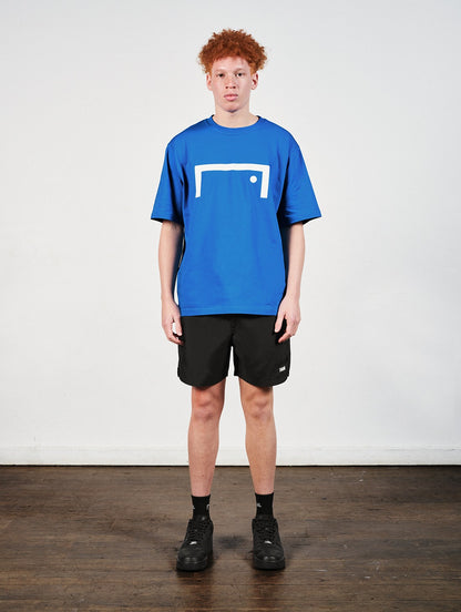 ゴールスタジオ シグネイチャー ロゴ 半袖 Tシャツ ブルー