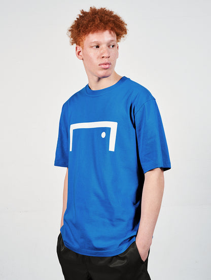 ゴールスタジオ シグネイチャー ロゴ 半袖 Tシャツ ブルー