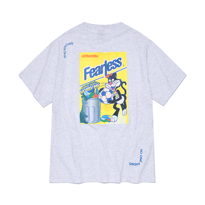 ゴールスタジオ フィアレス ビッグキャット シリアルボックス 半袖 Tシャツ グレー