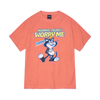 ゴールスタジオ フィアレス ビッグキャット 半袖 Tシャツ コーラルレッド