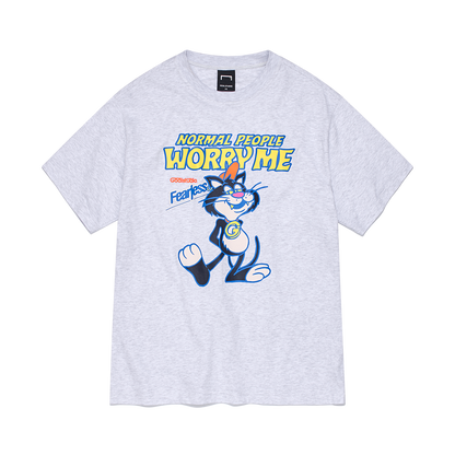 ゴールスタジオ フィアレス ビッグキャット 半袖 Tシャツ グレー