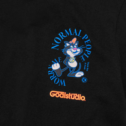 ゴールスタジオ フィアレス スパイラル 半袖 Tシャツ ブラック