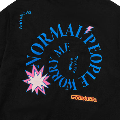 ゴールスタジオ フィアレス スパイラル 半袖 Tシャツ ブラック