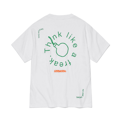 ゴールスタジオ フィアレス ビッグボム 半袖 Tシャツ ホワイト