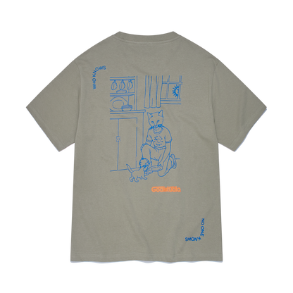 ゴールスタジオ フィアレス キャットラウス 半袖 Tシャツ カーキ