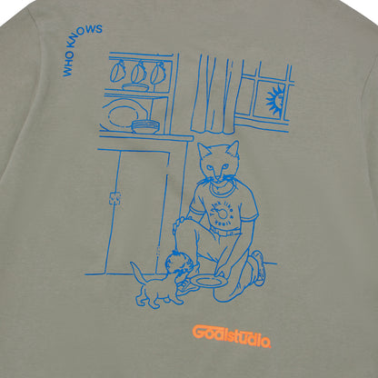 ゴールスタジオ フィアレス キャットラウス 半袖 Tシャツ カーキ