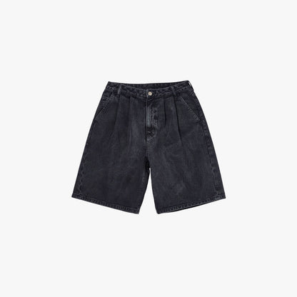 ゴールスタジオ ウィメンズ ガーメント ダイ ツイル バミューダ ショーツ チャコール グレー