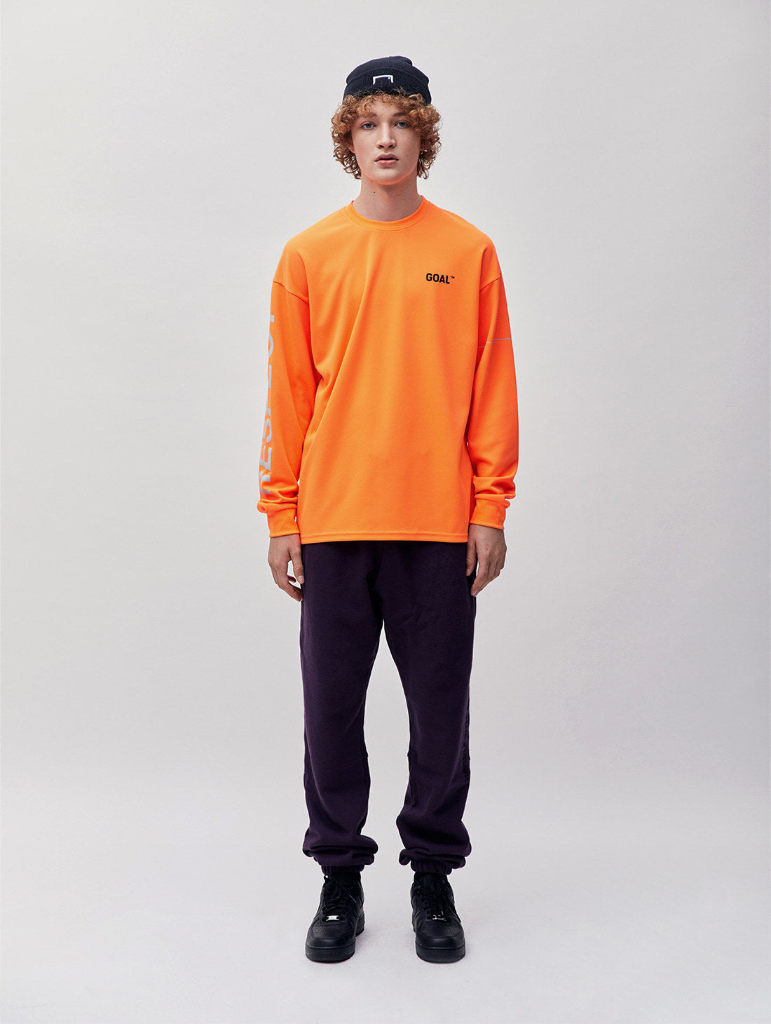 ゴールスタジオ リスペクト ロングスリーブ Tシャツ オレンジ