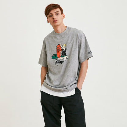 ゴールスタジオ  “LIVE THE GOAL” チューズデー 半袖 Tシャツ グレー