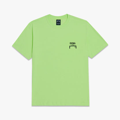 ゴールスタジオ レギュラーフィット ロゴ 半袖 Tシャツ ライム