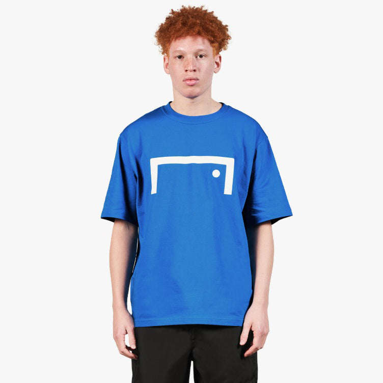 ゴールスタジオ シグネイチャー ロゴ 半袖 Tシャツ ブルー